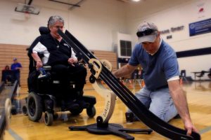 The BOSS Boccia Ramp by Gravity Demonstration